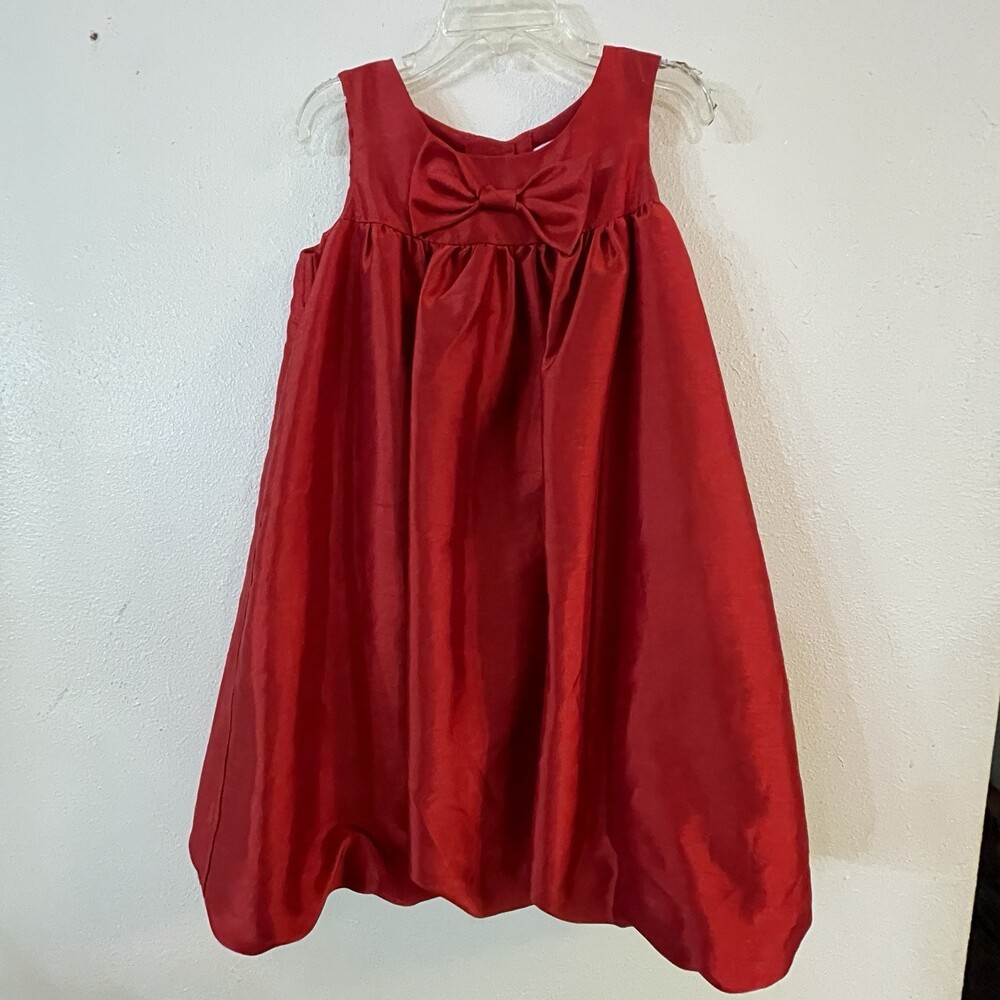 Goodlad Of Philadelphia Girls Size 5 Red Holiday Christmas Dress Bow Formal